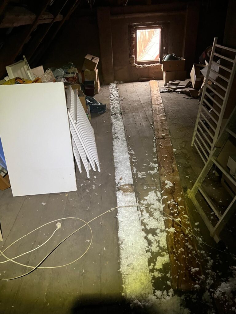 zateplení vodorovné dutiny